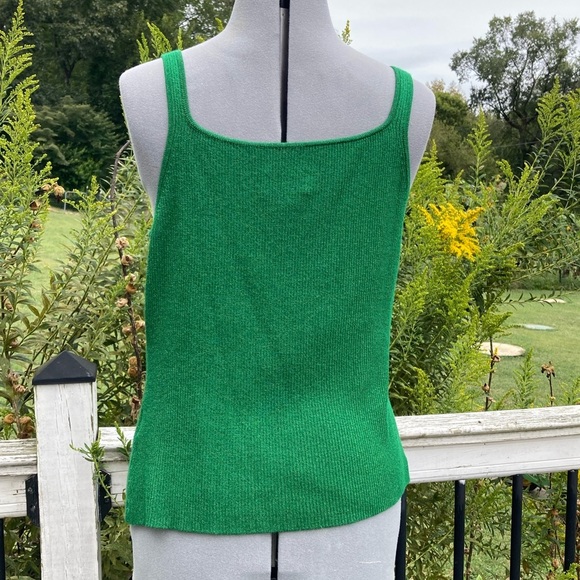 Oscar (Oscar de la Renta Co.) Emerald Green Tank Top Camisole – Women’s Size L - Picture 3 of 6